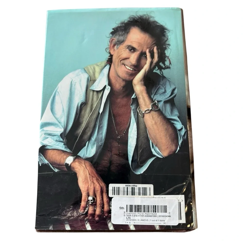 Life by Keith Richards 1st Edition Hardcover Book Digitally Signed Rolling Stone